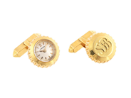 OMEGA, manschettknappar, Cal 440, Serie nr. 16641005, Boett nr. 366299, 18K guld, 16 mm, manuell, safirglas, m på auktion i Stockholm, Stockholms län hos Kaplans Auktioner