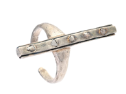BJØRG, ring, sterlingsilver, rosenslipade diamanter, stl 18 mm, vikt 6,6 g. på auktion i Stockholm, Stockholms län hos Kaplans Auktioner