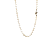 Smycken - PÄRLCOLLIER, odlade pärlor ca 6,5 mm - View 1