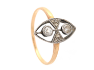 Smycken - RING, 18K guld/platina - View 1