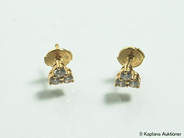 Smycken, ÖRHÄNGEN, 18K guld med 6 briljanter ca 0,45 ct W/VS, i auktion: Klassiska – Lördag 29 april 2006