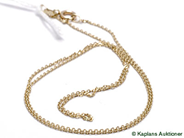 Pantvaror, Halskedja, 14K 1,9g, i auktion: Pant – Tisdag 1 augusti 2006