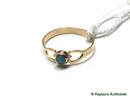 Pantvaror, 1 Ring med turkos sten, stl: 14 3/4, i auktion: Pant – Torsdag 21 september 2006