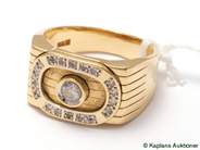 Pantvaror, Ring, med stenar 18K Ø20 1/4 12,9g, i auktion: Pant – Tisdag 24 oktober 2006