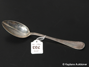 Pantvaror, 1 Matsked i silver model: Svensk, i auktion: Pant – Torsdag 14 december 2006