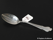 Pantvaror, 1 Matsked i silver model: Disa, i auktion: Pant – Torsdag 14 december 2006