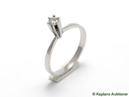 Pantvaror, Ring, Diamantring 18K, i auktion: Pant – Tisdag 30 januari 2007