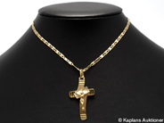 Pantvaror, Halskedja, 48 cm lås ej guld med hänge 18K  7,5 g, i auktion: Pant – Tisdag 30 januari 2007