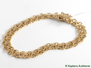 Pantvaror, Armband, X-länk med stav 18K 19cm 10,9g, i auktion: Pant – Tisdag 9 oktober 2007