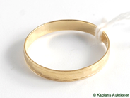Pantvaror, Ring, 18K graverad Ø19¼ 1,6g, i auktion: Pant – Tisdag 9 oktober 2007