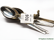 Pantvaror, 5 Kaffeskedar ca 120mm, 1 Kaffesked, i auktion: Pant – Torsdag 13 december 2007