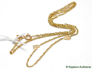 Pantvaror, Collier, 14K 44,5cm 2g, i auktion: Pant – Tisdag 25 mars 2008