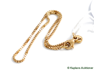 Pantvaror, Armband, Venezia 19cm 2,2g 18K, i auktion: Pant – Tisdag 8 april 2008