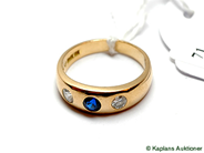 Pantvaror, Ring, 18K med diamanter 2xca 0,18ct Ø18 6,6g, i auktion: Pant – Tisdag 17 juni 2008