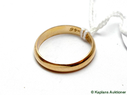 Pantvaror, Ring, 18K med gravyr Ø181/4 3,4g, i auktion: Pant – Tisdag 17 juni 2008
