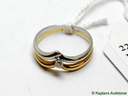 Pantvaror, Ring, 18K tvåfärgad Ø183/4 2,8g, i auktion: Pant – Tisdag 17 juni 2008
