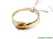 Pantvaror, Ring, 18K med diamant 1xca 0,01ct Ø16½ 1,2g, i auktion: Pant – Tisdag 17 juni 2008