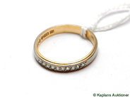 Pantvaror, Ring, 18K med diamanter 10xca 0,01ct Ø19½ 3,6g, i auktion: Pant – Tisdag 17 juni 2008