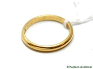 Pantvaror, Ring, 23K med gravyr Ø223/4 7g, i auktion: Pant – Tisdag 17 juni 2008