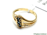 Pantvaror, Ring, 18K med diamanter 2x ca 0,005ct, i auktion: Pant – Tisdag 17 juni 2008