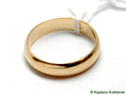 Pantvaror, Ring, 18K slät graverad, i auktion: Pant – Tisdag 17 juni 2008