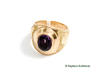 Pantvaror, Ring, 14K med sten, i auktion: Pant – Tisdag 17 juni 2008