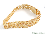 Pantvaror, Armband, 18K X-länk med stav, i auktion: Pant – Tisdag 17 juni 2008