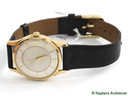 Pantvaror, Herrur, Logines 18K med läderband  liten skada på bakboett, i auktion: Pant – Tisdag 2 september 2008