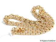 Pantvaror, Halskedja, doserad Bismarck 18K 46cm 41,2g, i auktion: Pant – Tisdag 28 oktober 2008