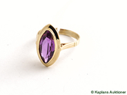 Pantvaror, Ring, med sten 18K Ø17 1/4 4,2g, i auktion: Pant – Tisdag 10 februari 2009
