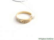 Pantvaror, Ring, 18K med diamanter 11xca0,01ct Ø17 1/4 2,9g, i auktion: Pant – Tisdag 10 februari 2009