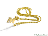 Pantvaror, Halskedja, S-länk med hänge 18K 51 cm 3,3 g, i auktion: Pant – Tisdag 17 februari 2009