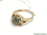 Pantvaror, Ring, 18K med grön sten, i auktion: Pant – Tisdag 24 februari 2009