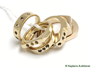 Pantvaror, Ringar, 6st 18K alla saknar stenar, i auktion: Pant – Tisdag 24 februari 2009