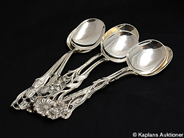 Pantvaror, Skedar, 6 st Moccaskedar i silver, i auktion: Pant – Tisdag 3 mars 2009