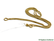 Pantvaror, Halskedja, Venezia 60cm 18K 6,1g, i auktion: Pant – Tisdag 3 mars 2009