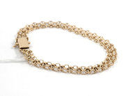 Pantvaror, Armband, 18K  X-länk med stav, i auktion: Pant – Tisdag 11 augusti 2009