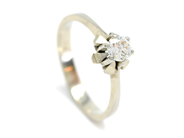 Smycken, ENSTENSRING 18K vitguld, briljant ca 0,33 ct, i auktion: Klassiska – Lördag 27 februari 2010