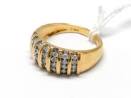 Pantvaror - Ring, 18K med stenar Ø17 4,2g - View 1