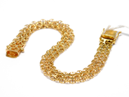 Pantvaror, Armband, X-länk med stav 18K 17cm 9,1g, i auktion: Pant – Tisdag 16 november 2010