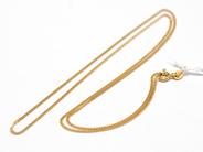 Pantvaror, Halskedja, Pansar 18K 51,5cm 2,6g, i auktion: Pant – Tisdag 16 november 2010