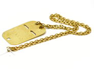 Pantvaror, Halskedja, spetsslipad Ankar (ej lås) 69cm med idbricka 18K 61,0g, i auktion: Pant – Tisdag 1 februari 2011