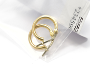 Pantvaror, Örhängen, ett par 18K 1,6g, i auktion: Pant – Tisdag 15 mars 2011