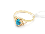 Pantvaror, Ring, med stenar 14K Ø 18 2,5 g, i auktion: Pant – Tisdag 22 november 2011