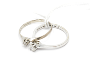 Pantvaror, Ringar, Ring med diamant 1 x ca 0,01 ct Ø 16 1/2, i auktion: Pant – Tisdag 22 november 2011