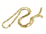 Pantvaror, Halskedja, 14K flätad skadad 7,3g, i auktion: Pant – Tisdag 22 november 2011