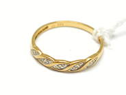 Pantvaror, Ring, 18K med diamanter 5xca0,005ct Ø16 0,9g, i auktion: Pant – Tisdag 22 november 2011