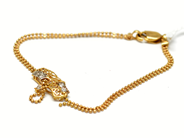 Pantvaror, Armband, 21K med stenar 17cm 4,3g, i auktion: Pant – Tisdag 22 november 2011