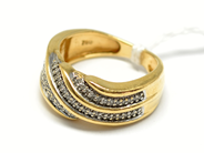 Pantvaror, Ring, 18K med diamanter ca60xca0,005ct Ø15 6,2g, i auktion: Pant – Tisdag 22 november 2011