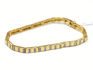 Pantvaror, Armband, 18K med diamanter 120xca0,005ct 18,5cm 13g, i auktion: Pant – Tisdag 22 november 2011